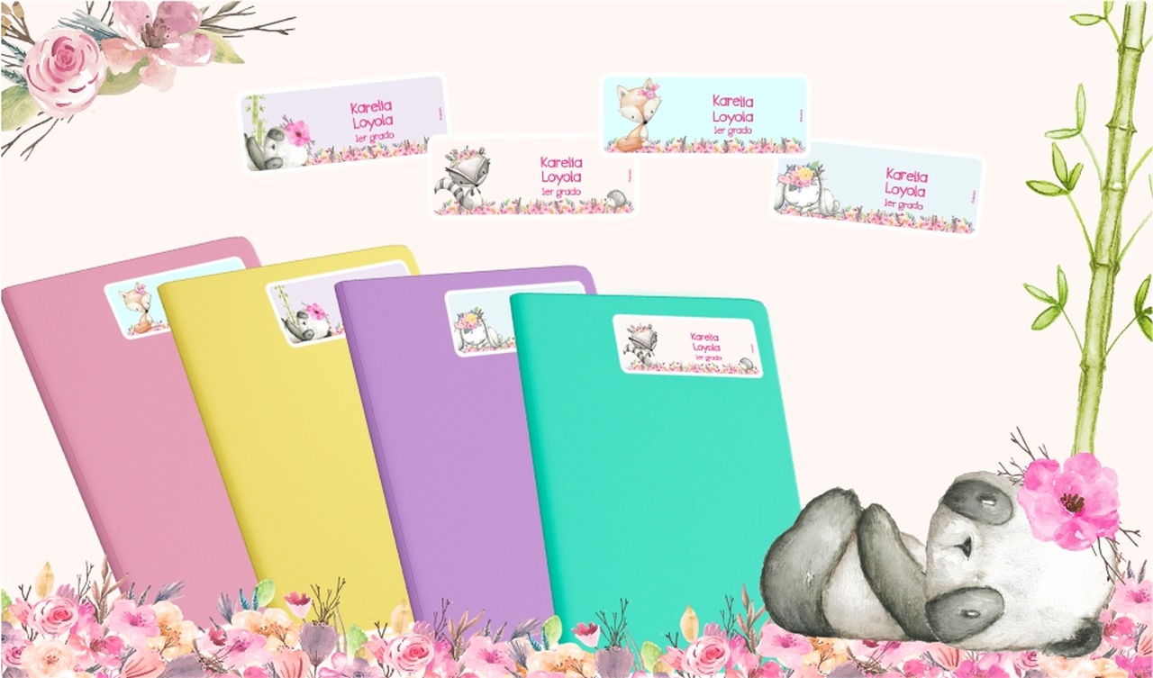 5 etiquetas para cuaderno personalizadas y muy creativas