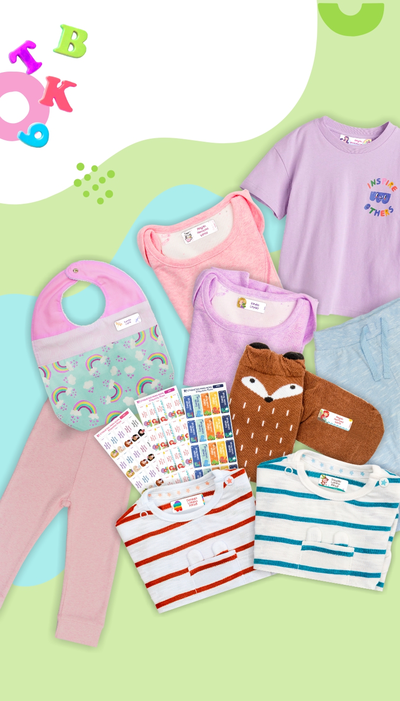 Etiquetas personalizadas para el uniforme de tus hijos
