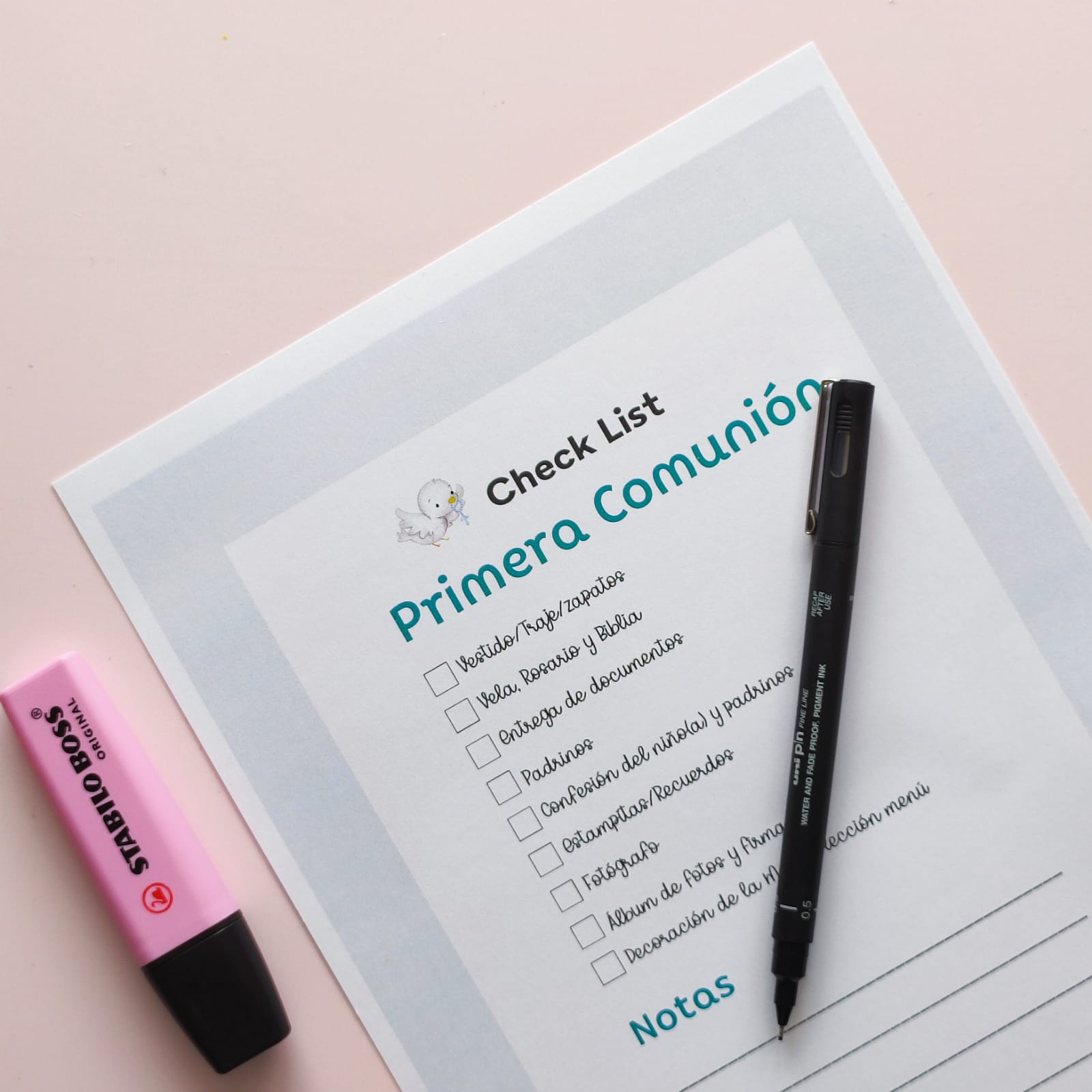 El Check List para una Primera Comunión