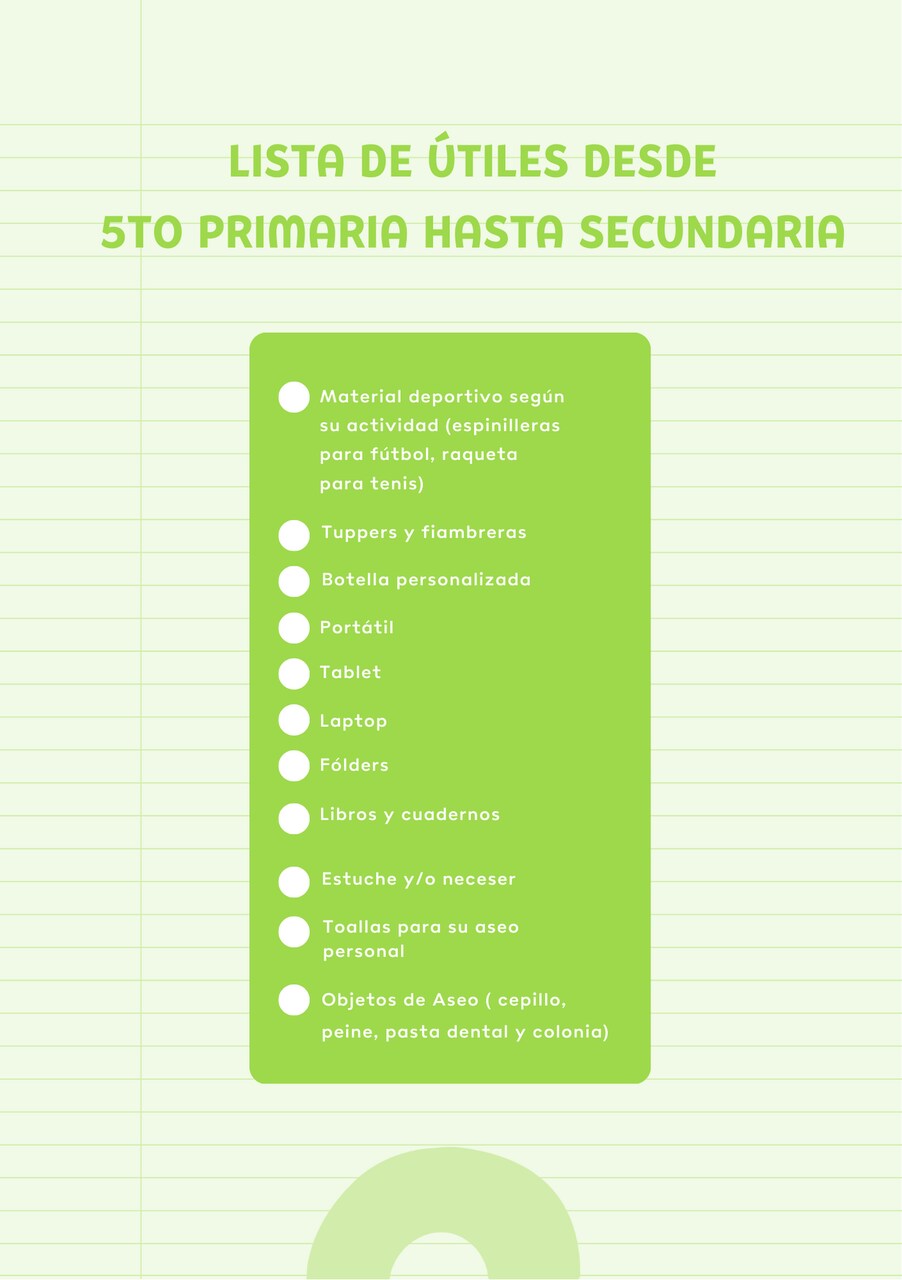 Lista de cosas para la vuelta al cole según la edad