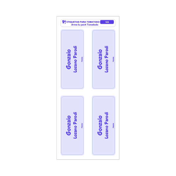 Etiquetas para Objetos - Lám 7