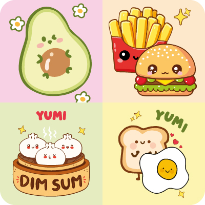 Coleción Premium - Food Kawaii