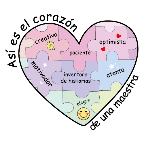 Coleción Profesor - Corazón de maestra